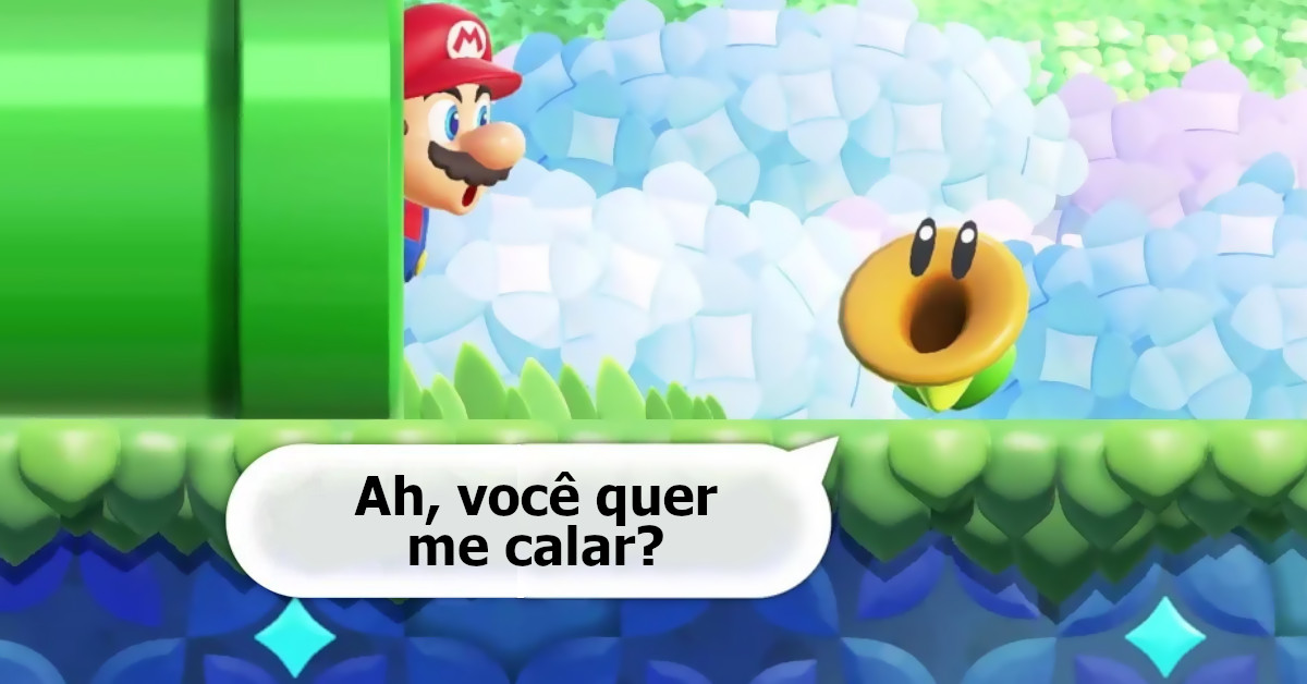 Em Super Mario Bros. Wonder, será possível desativar o áudio das flores  tagarelas